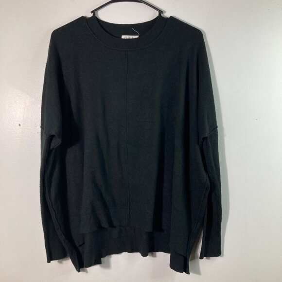 Charlotte Avery Cashmere Blend Sweater Boxy Oversized Black S - Picture 1 of 10